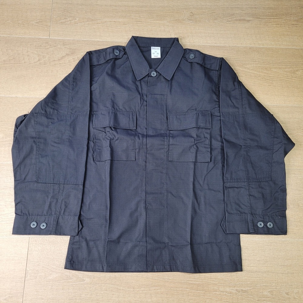 Superior Uniform Shirt Men Medium Regular Ripstop  Utility Uniform New Navy Blue